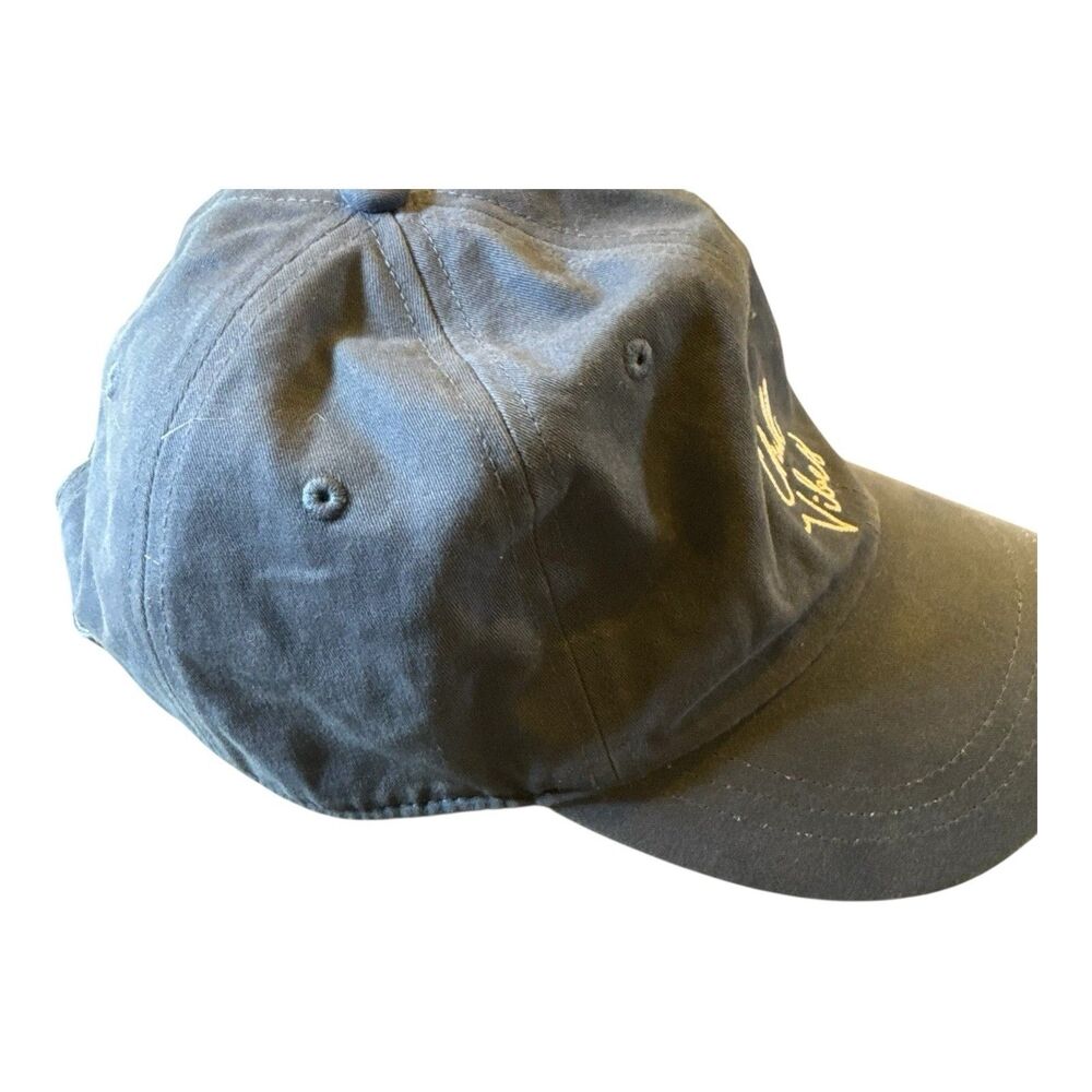 PINK Cap Dad Hat Women OSFM Blue Chill Vibes Embroidered Logo Strapback - Picture 7 of 11